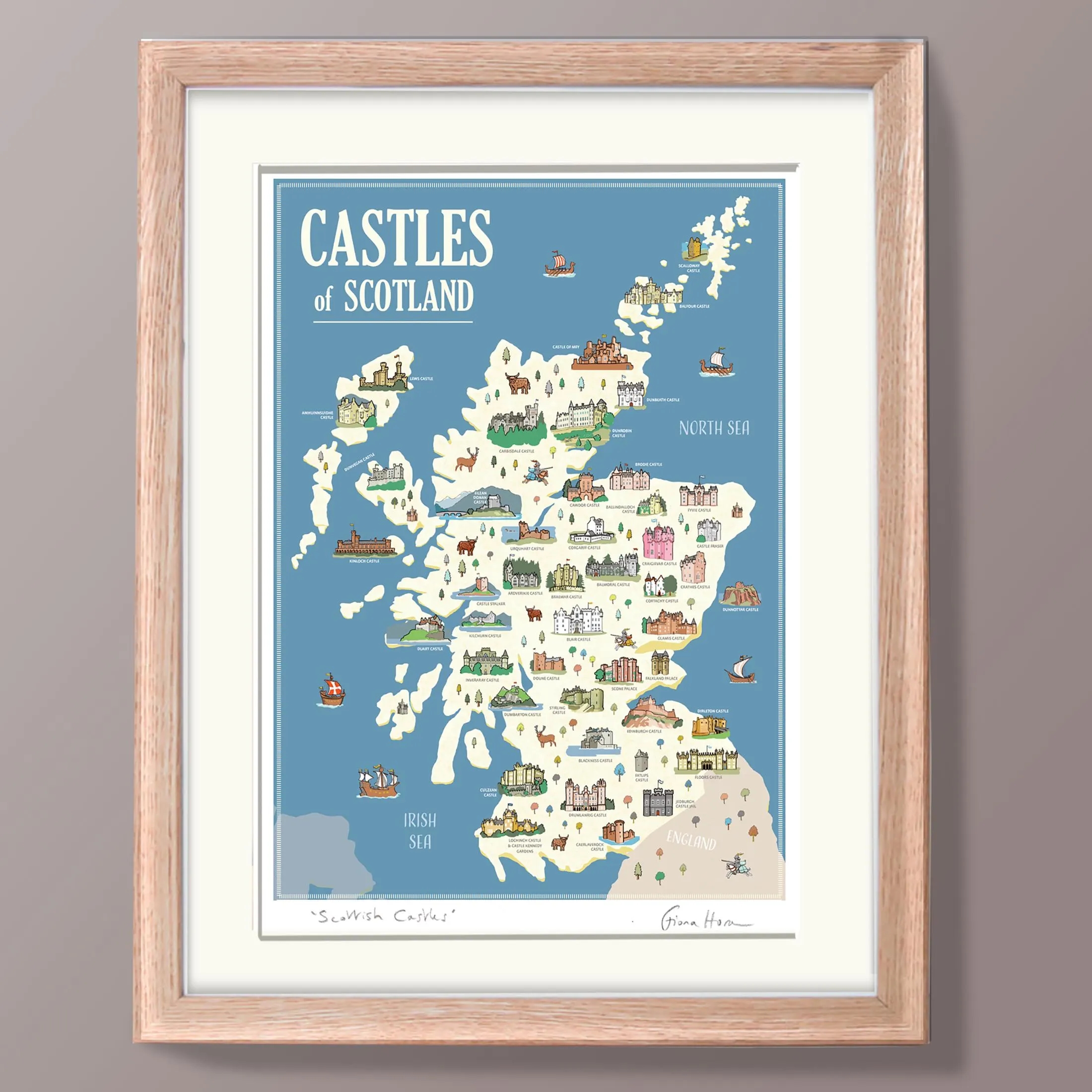 Printable Map Of Scotland Castles