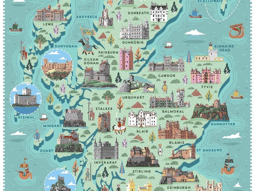 Castles Of Scotland oc R mapmaking