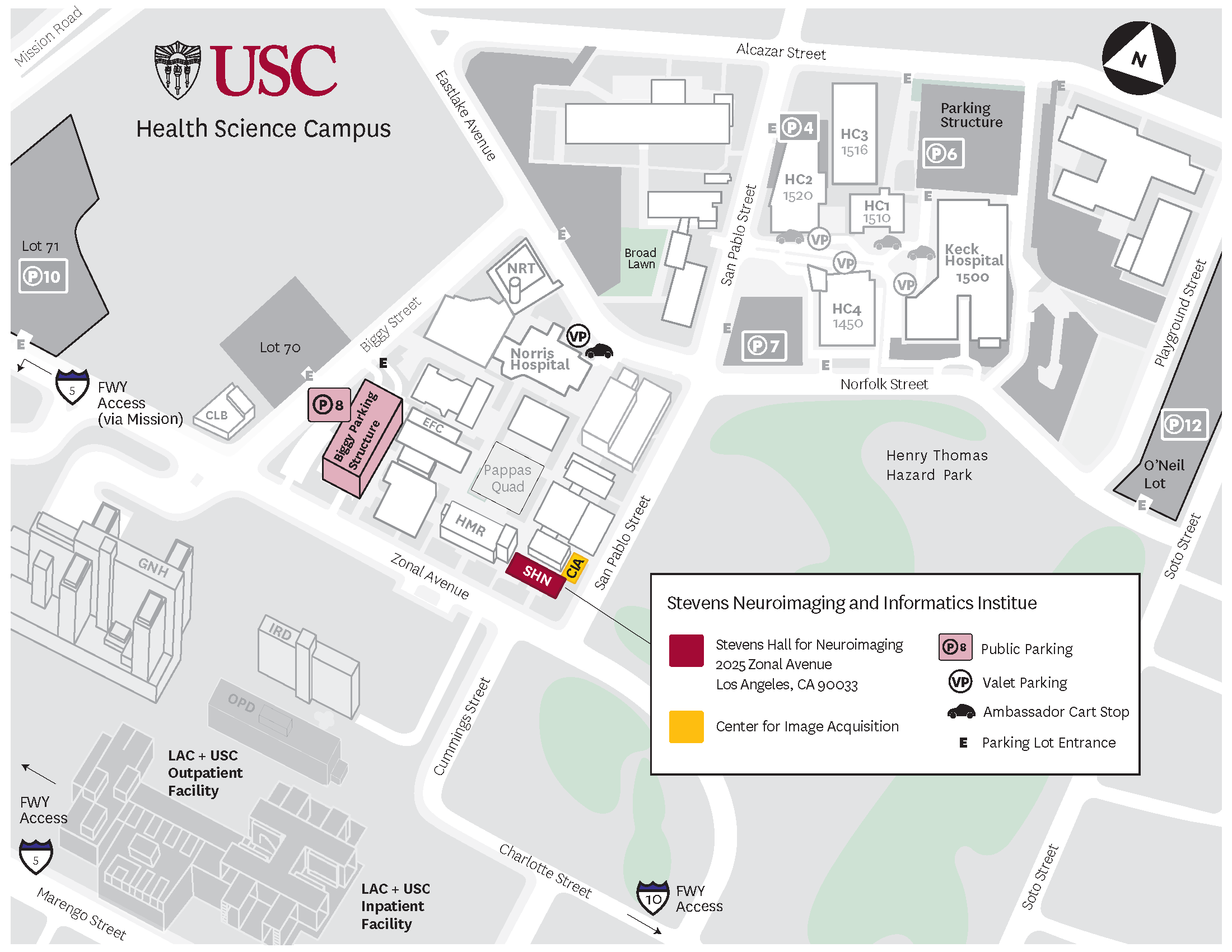 Center For Image Acquisition Map