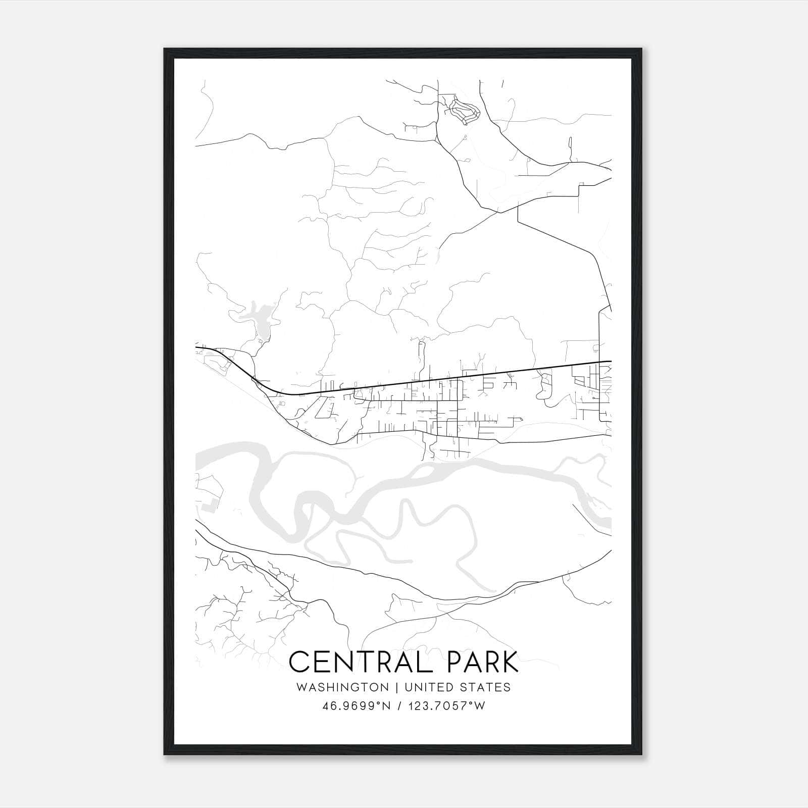 Central Park Map Printable Black And White