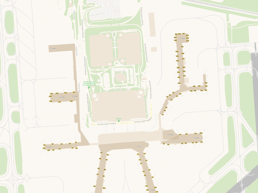 Charlotte Douglas International Airport Map Charlotte CLT Terminal Overview Airport Information