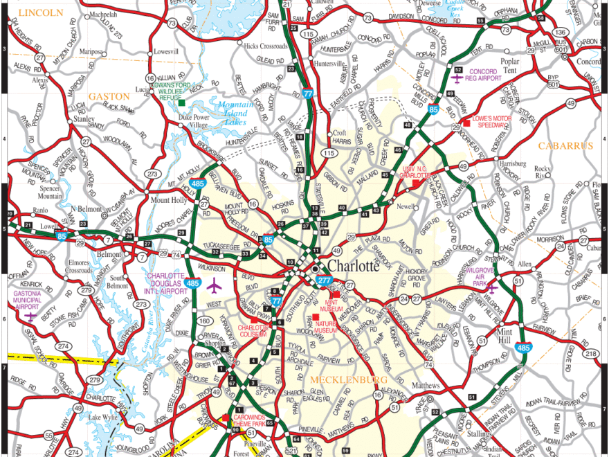 Charlotte Road Map