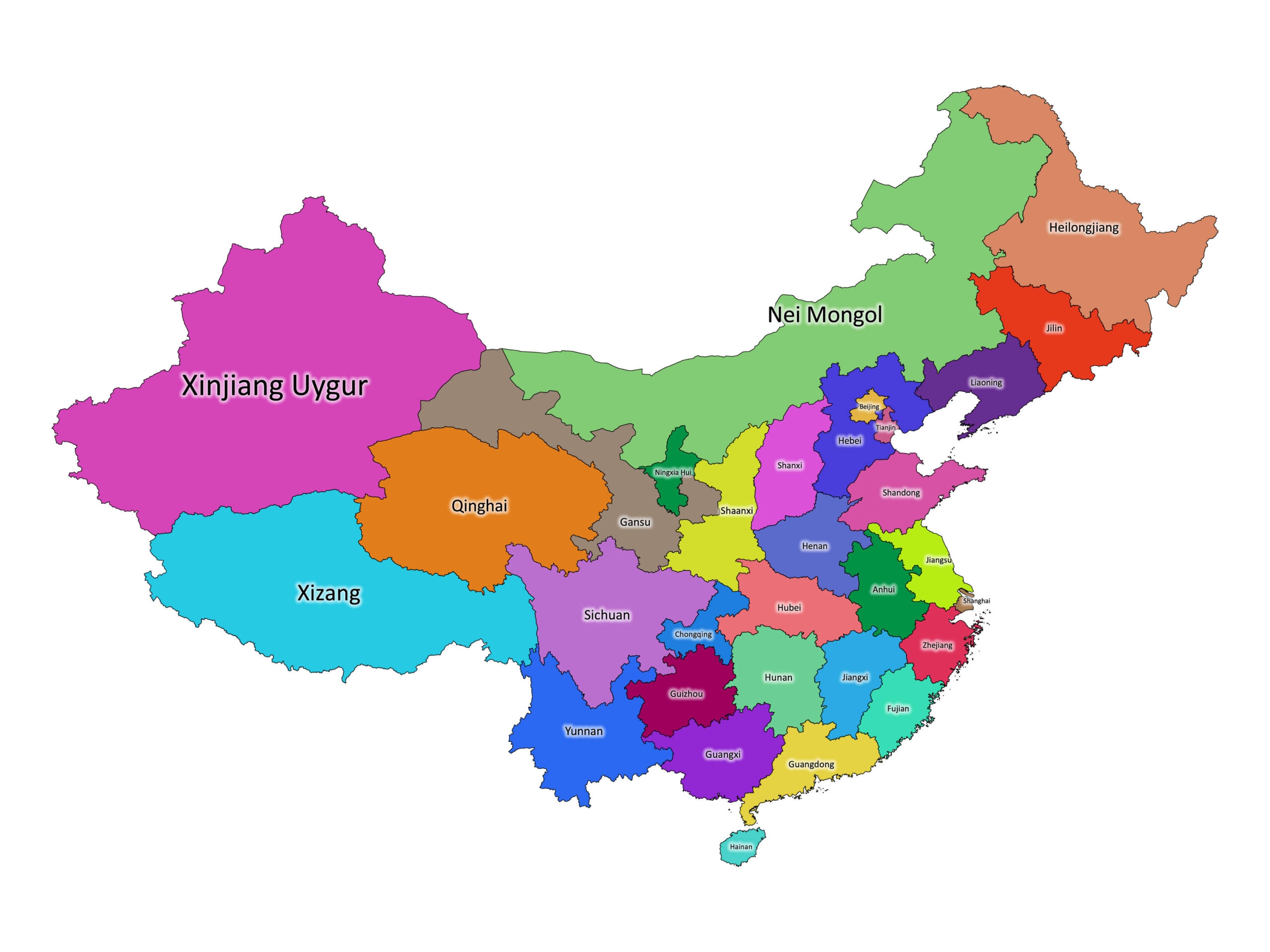 China Labeled Map Labeled Maps China Labeled Map Labeled Maps