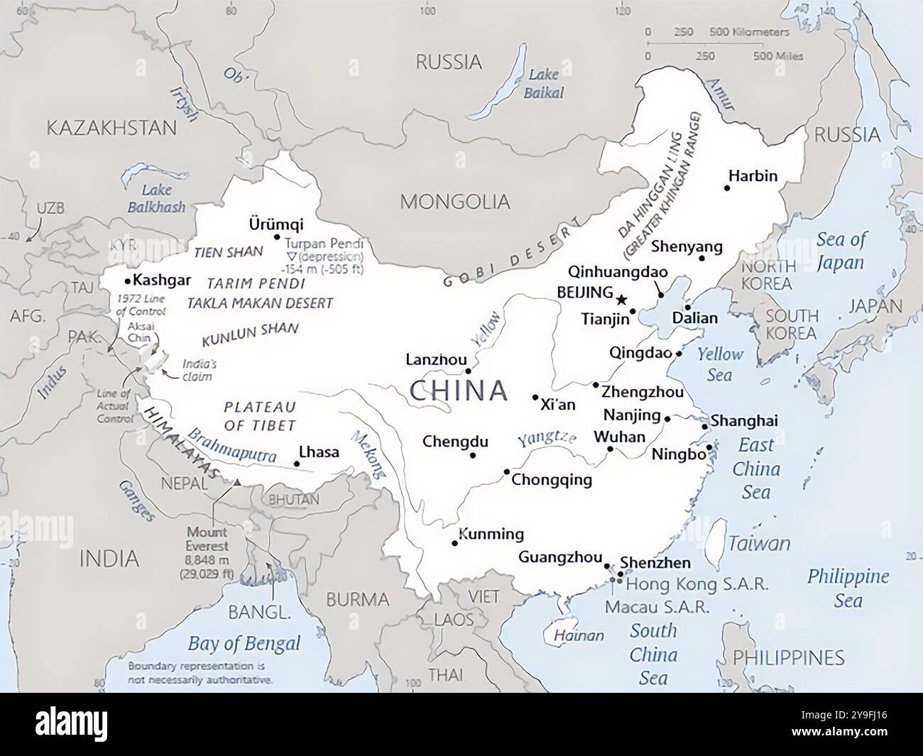 Printable Eastern China Map Printable Eastern China Map