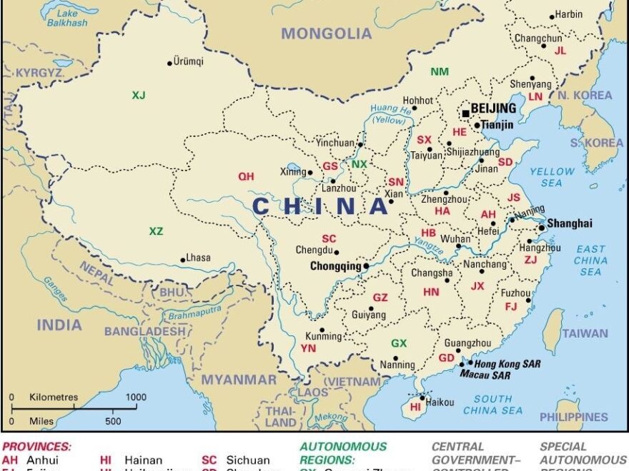 China Provinces Map including Blank China Provinces Map China Mike