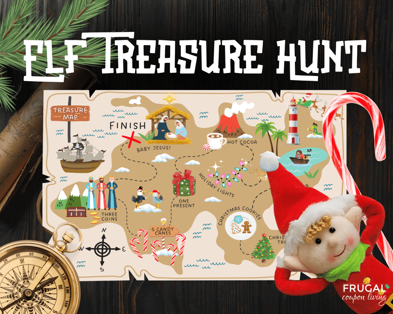 Christmas Treasure Map Printable