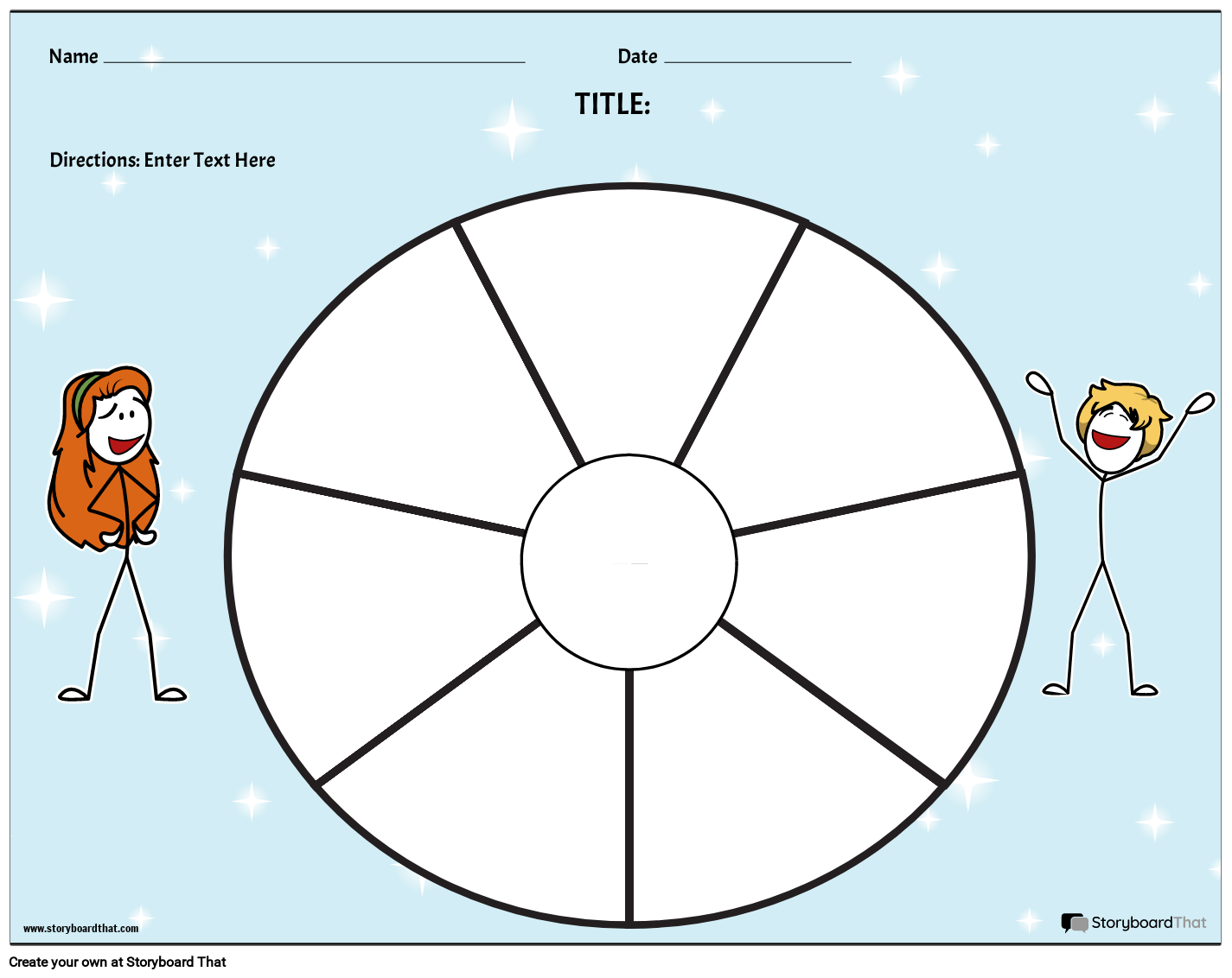Printable Circle Map Template