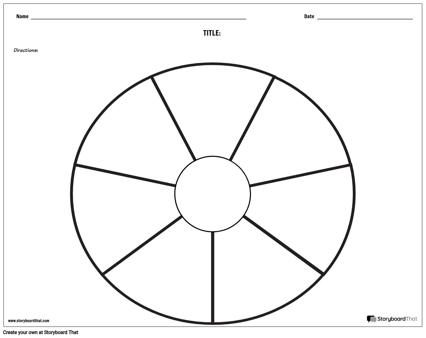 Circle Chart Maker Worksheets Storyboard That