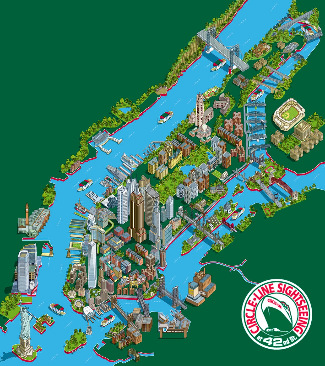 Illustrated Nyc Printable Map
