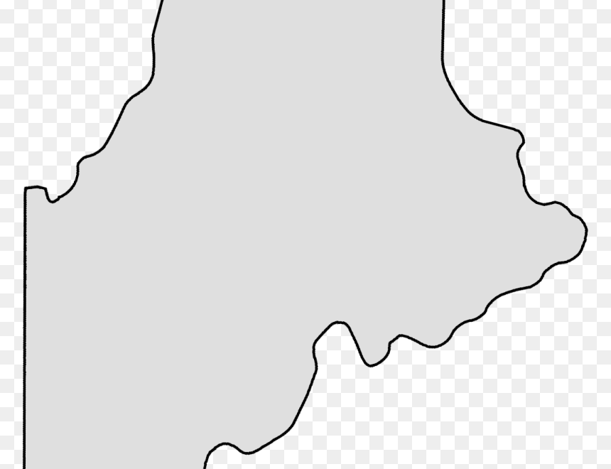 Clip Art Map Outline Printable State Printable Maine Map Outline HD Png Download Vhv