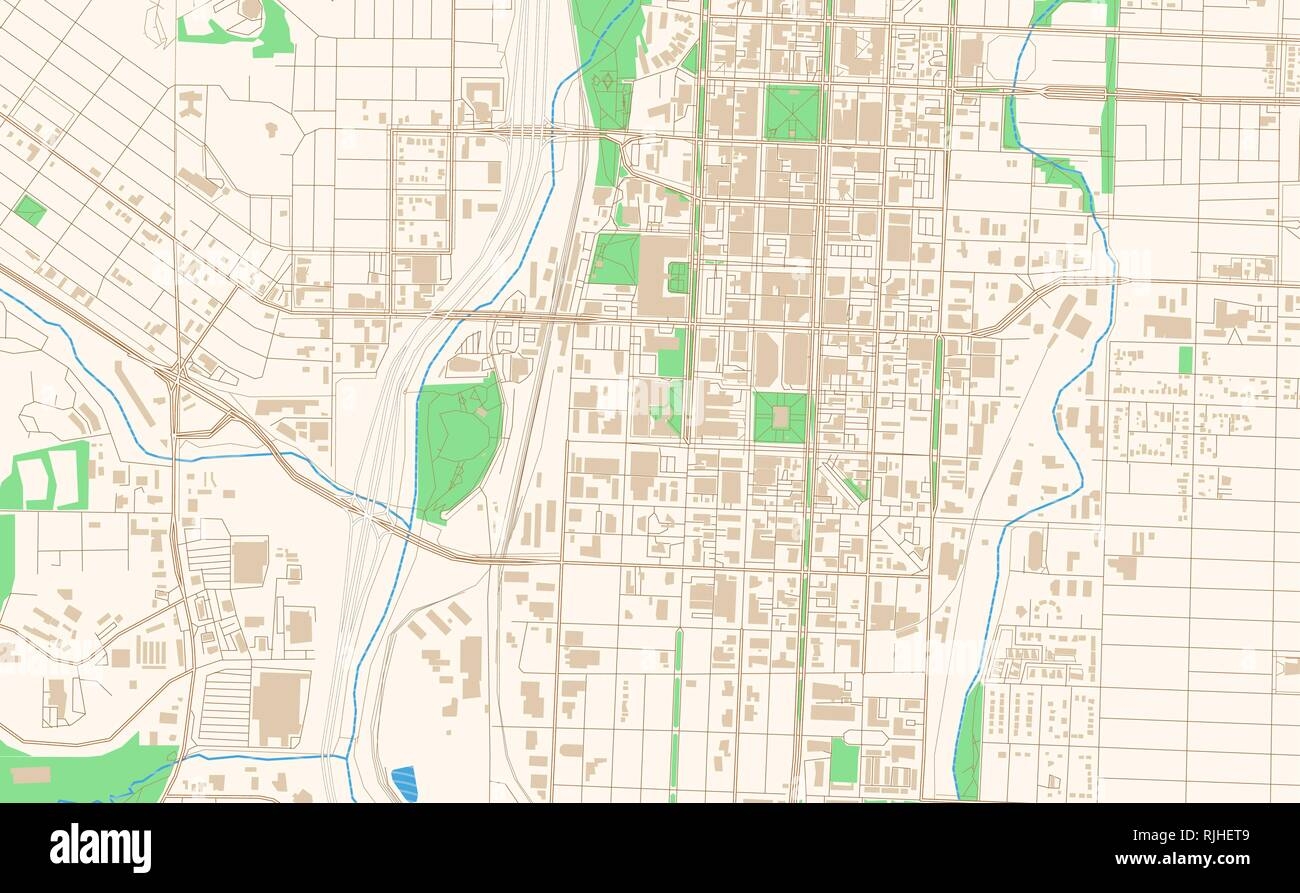 Colorado Springs Street Map Printable