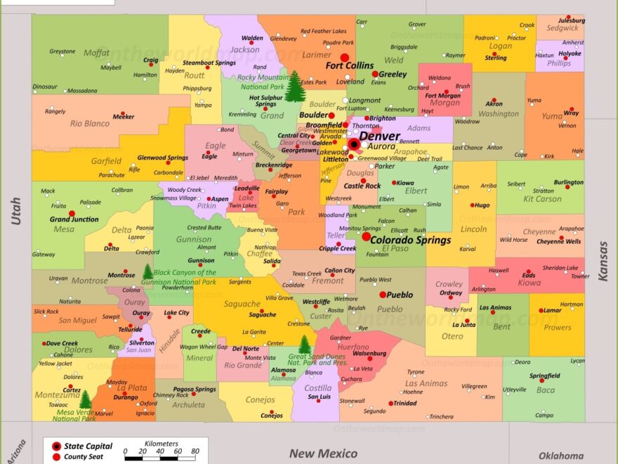 Colorado State Map USA Maps Of Colorado CO