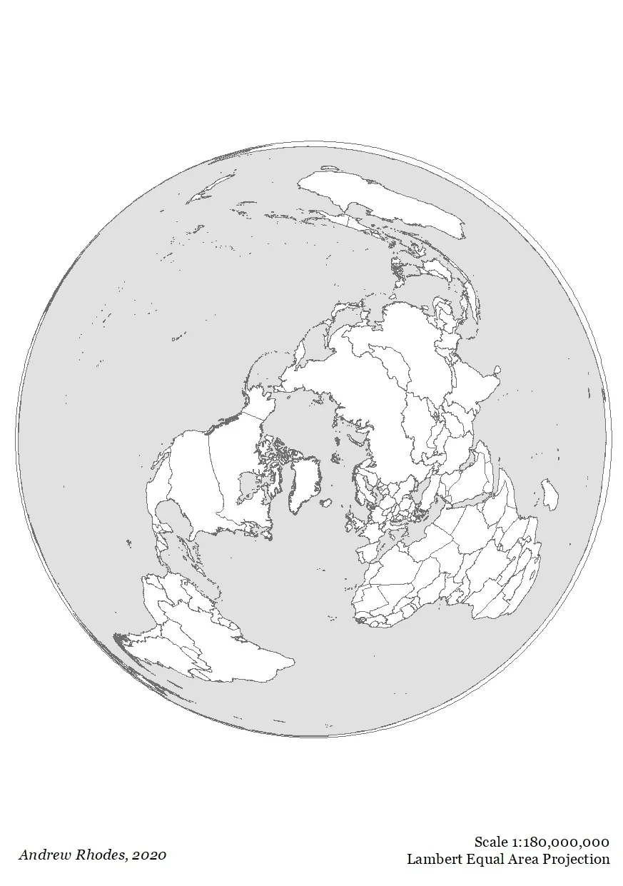 Printable Blank World Map With Scale