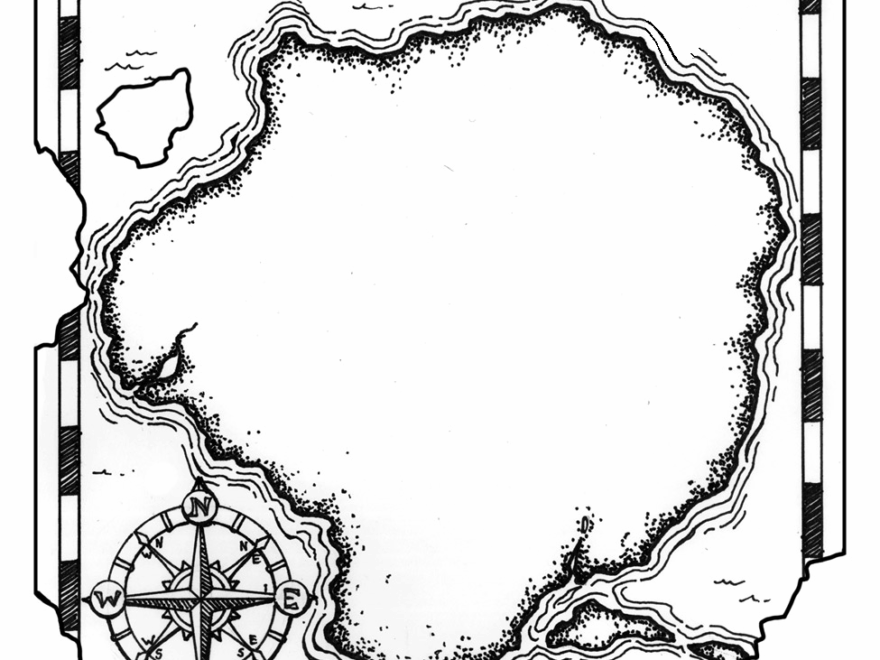 Coloring Pages Printable Treasure Map Coloring Pages
