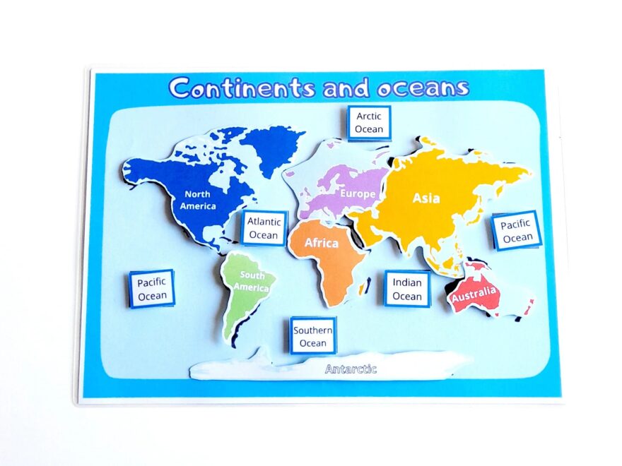 Continents And Oceans Geography Worksheet Printables Homeschool Activity Sheet World Map Geography Activities 7 Continents And 5 Oceans Etsy
