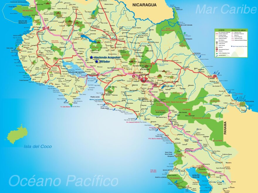 Costa Rica Map Serendipity Adventures