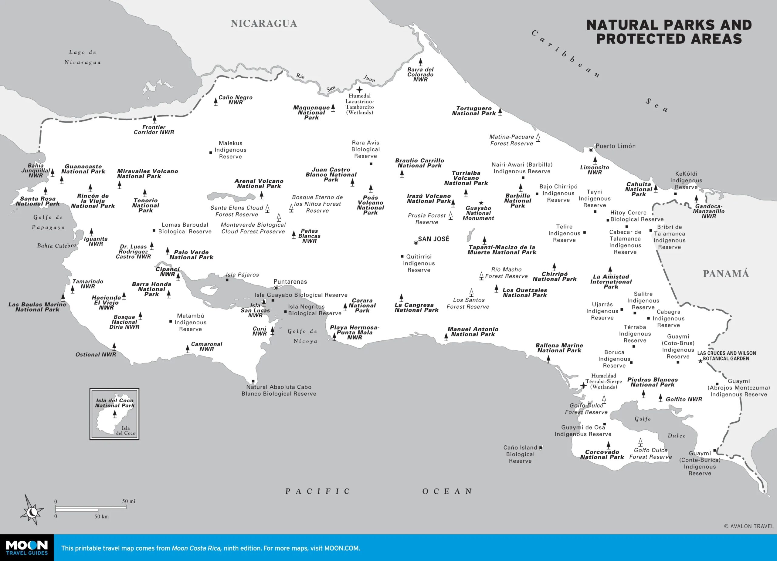 Costa Rica Printable Map To Color