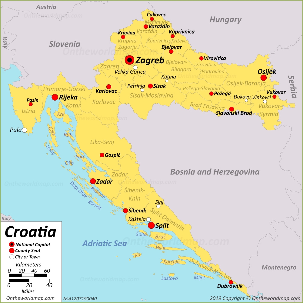 Croatia Maps Discover Croatia With Detailed Maps