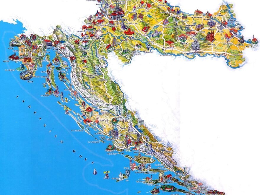 Croatia Maps Printable Maps Of Croatia For Download