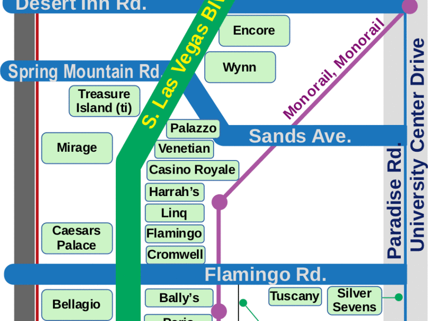 Current Map Of The Las Vegas Strip 02 2022