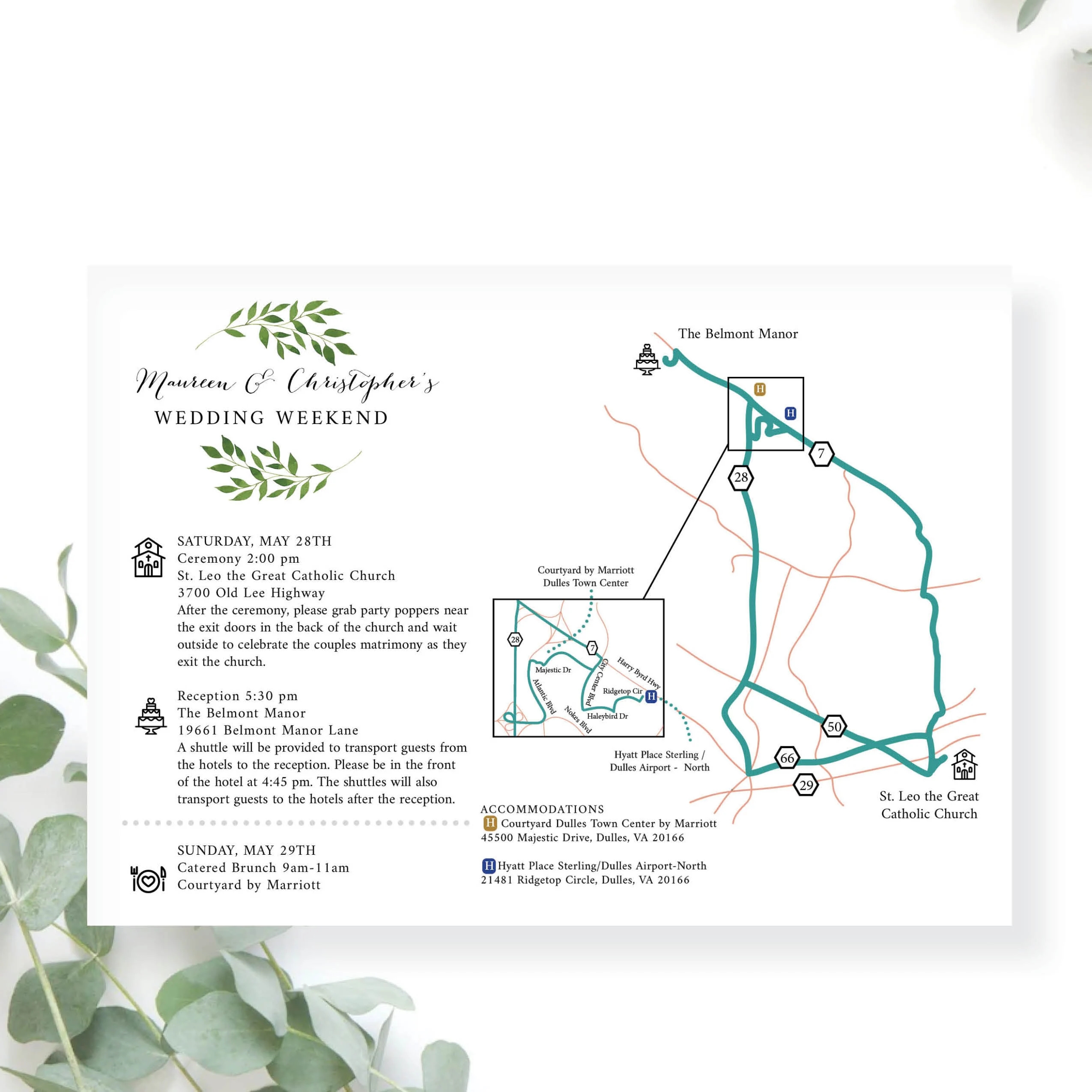 Printable Map Directions For Invitations Printable Map Directions For Invitations