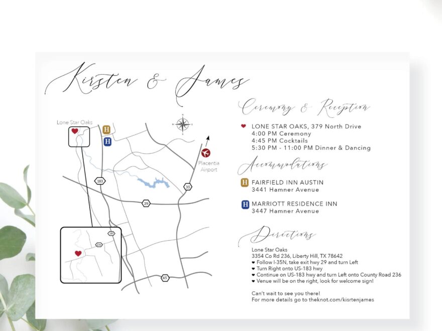 Custom Wedding Directions And Map Information Printable Wedding Weekend Details Wedding Map Card Details Map Card Wedding Venue Map Etsy