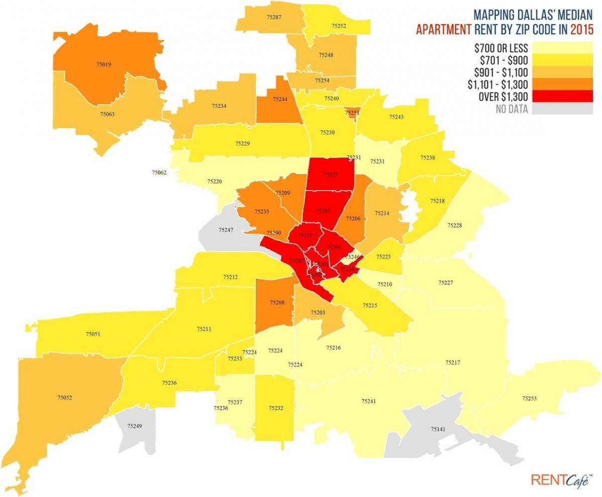 Dallas County Zip Code Map Printable