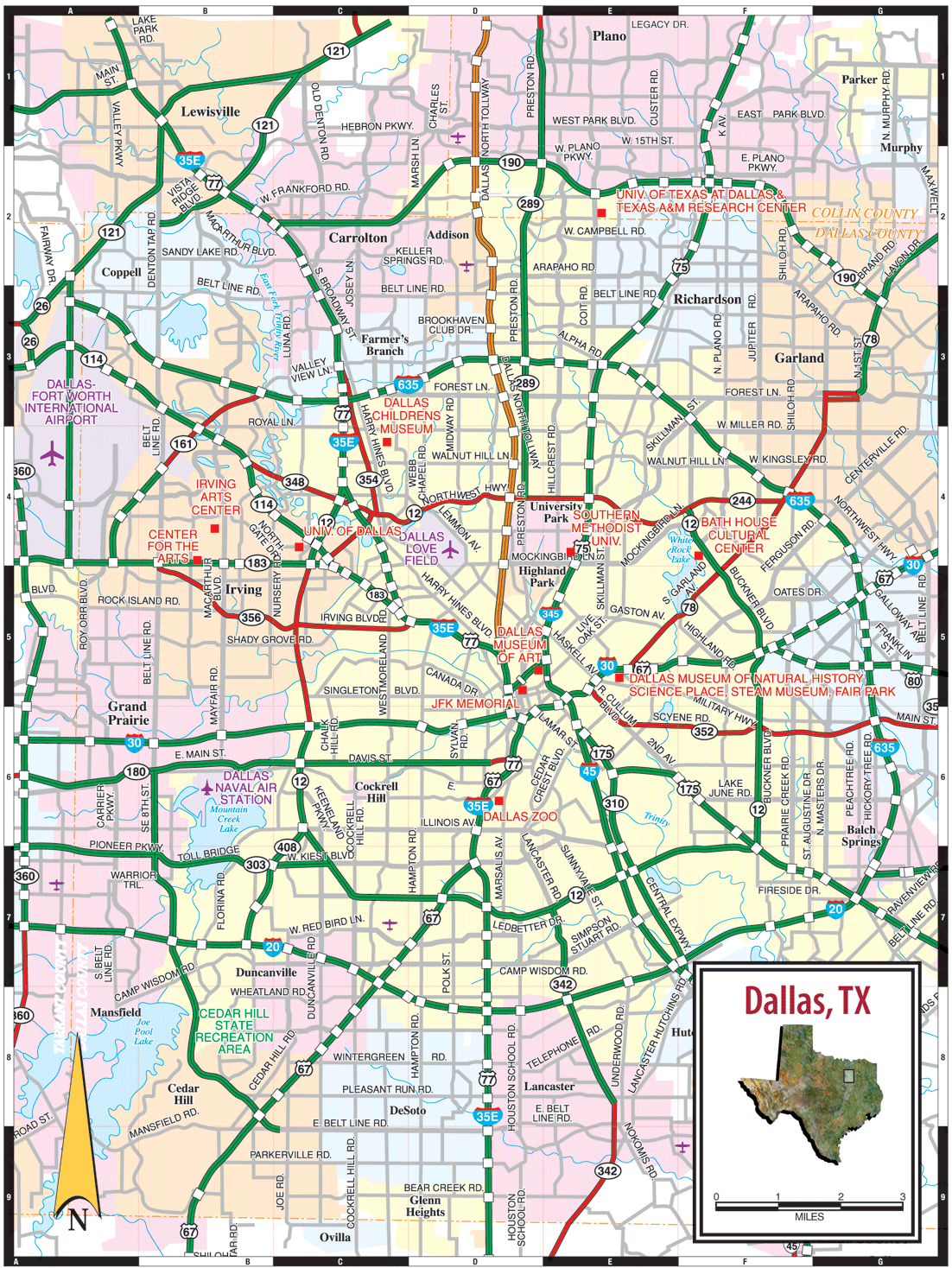 Dfw Metroplex Printable Map