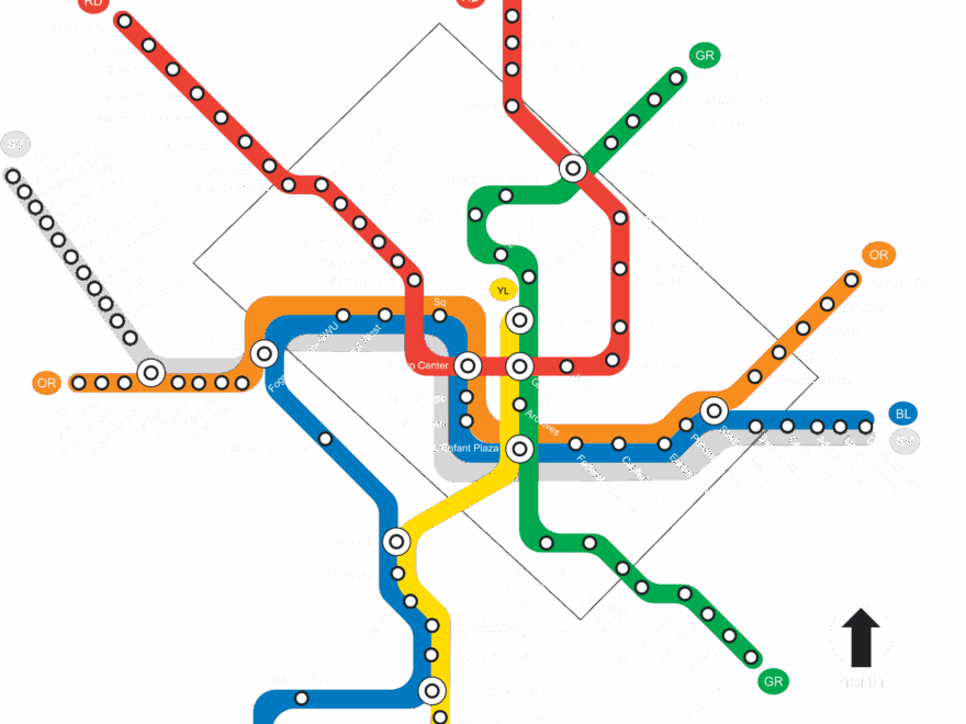 DC Metro Lines Metro Map DC