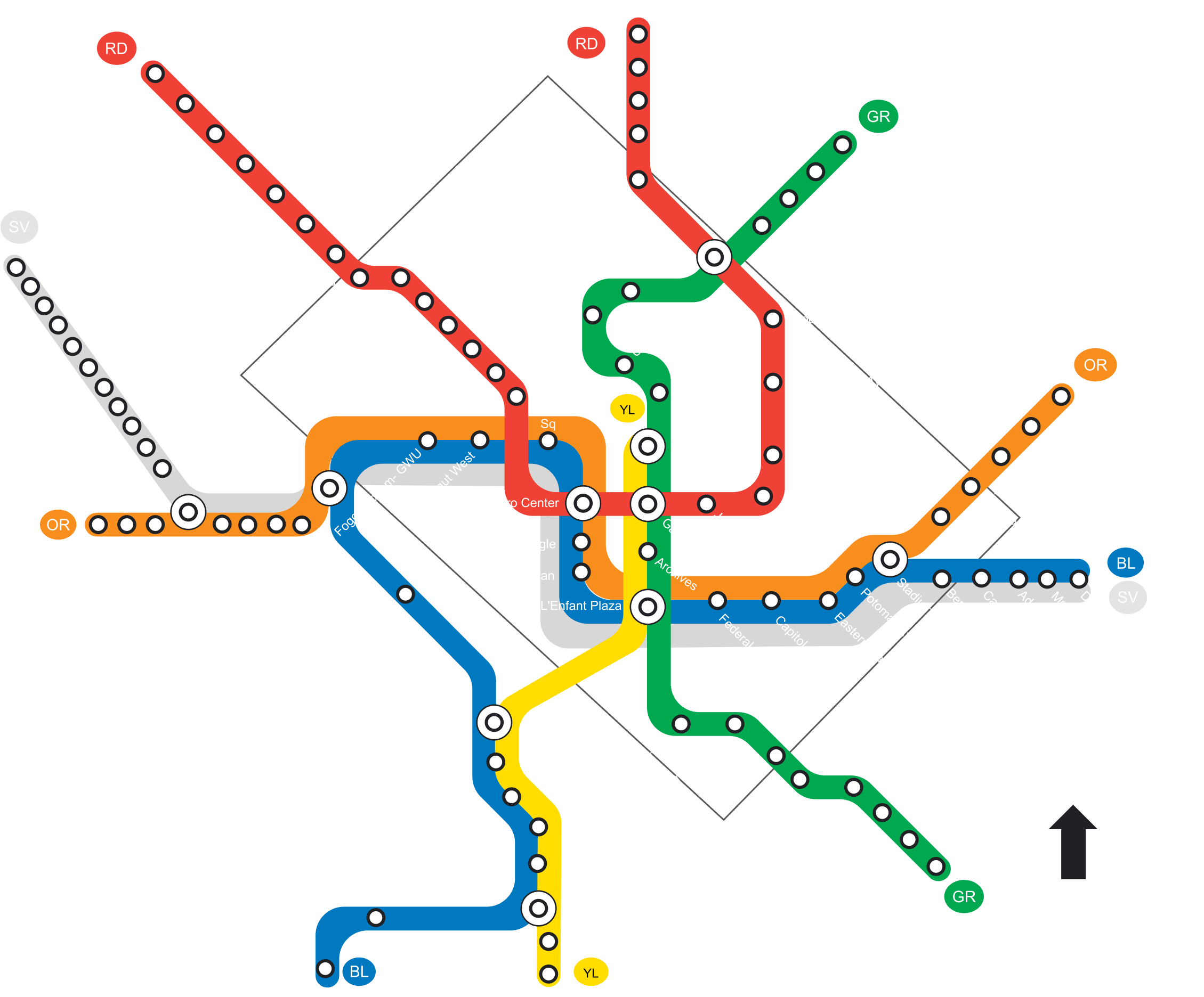 DC Metro Lines Metro Map DC