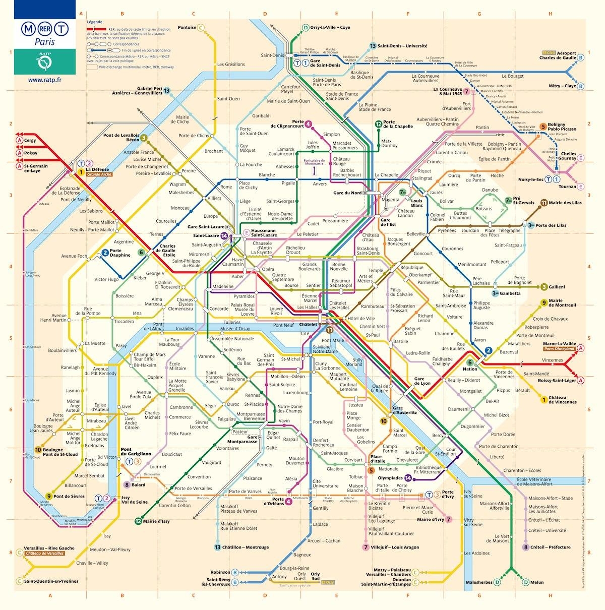 D.C Metro Map Printable