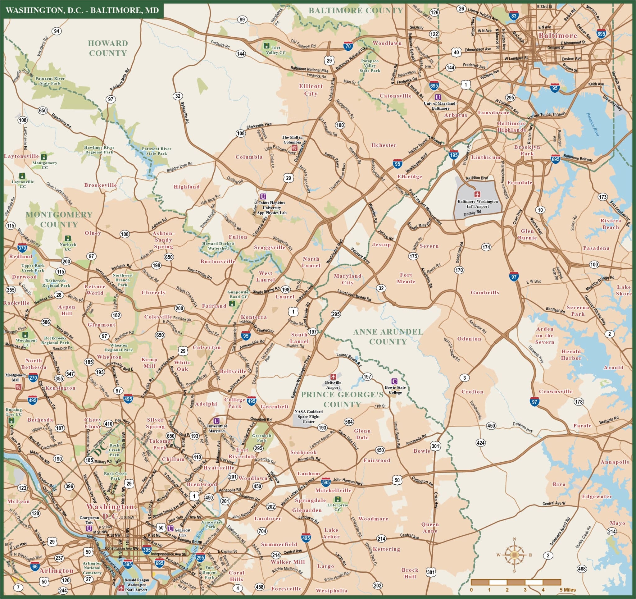 DC To Baltimore Map Digital Vector Creative Force DC To Baltimore Map Digital Vector Creative Force