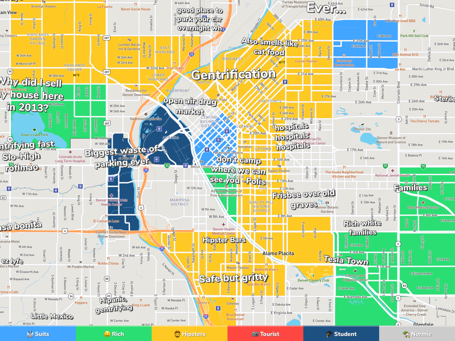 Denver Neighborhood Map Denver Neighborhood Map