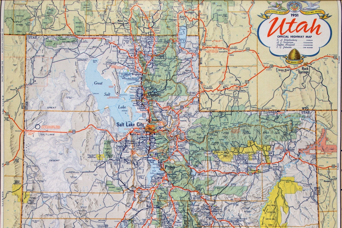Free Printable Utah Highway Map