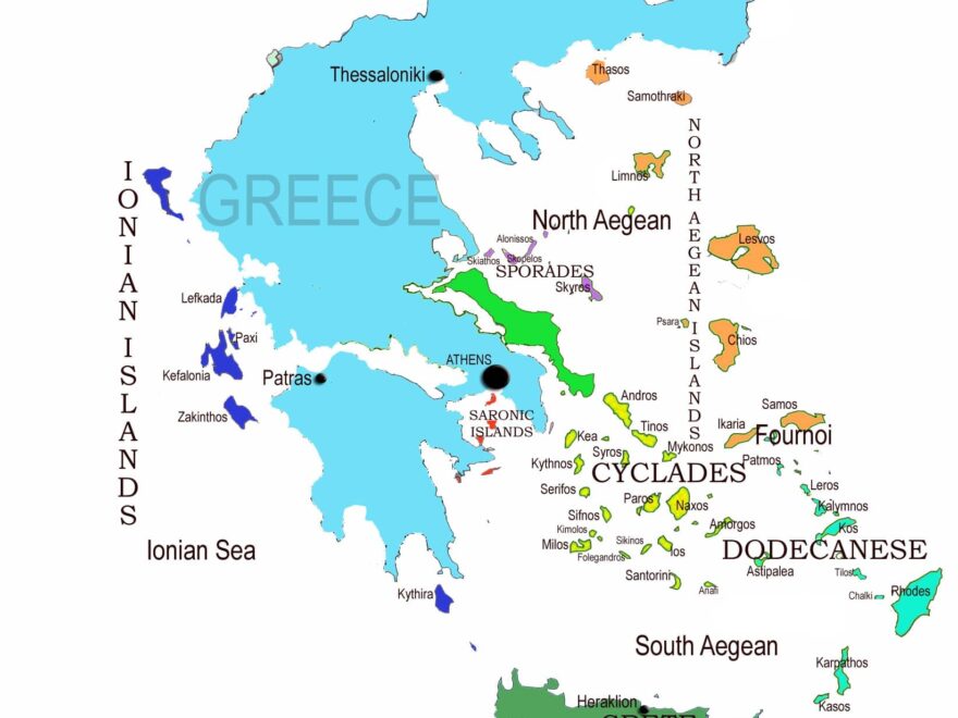 Detailed Maps Of Greece And The Greek Islands