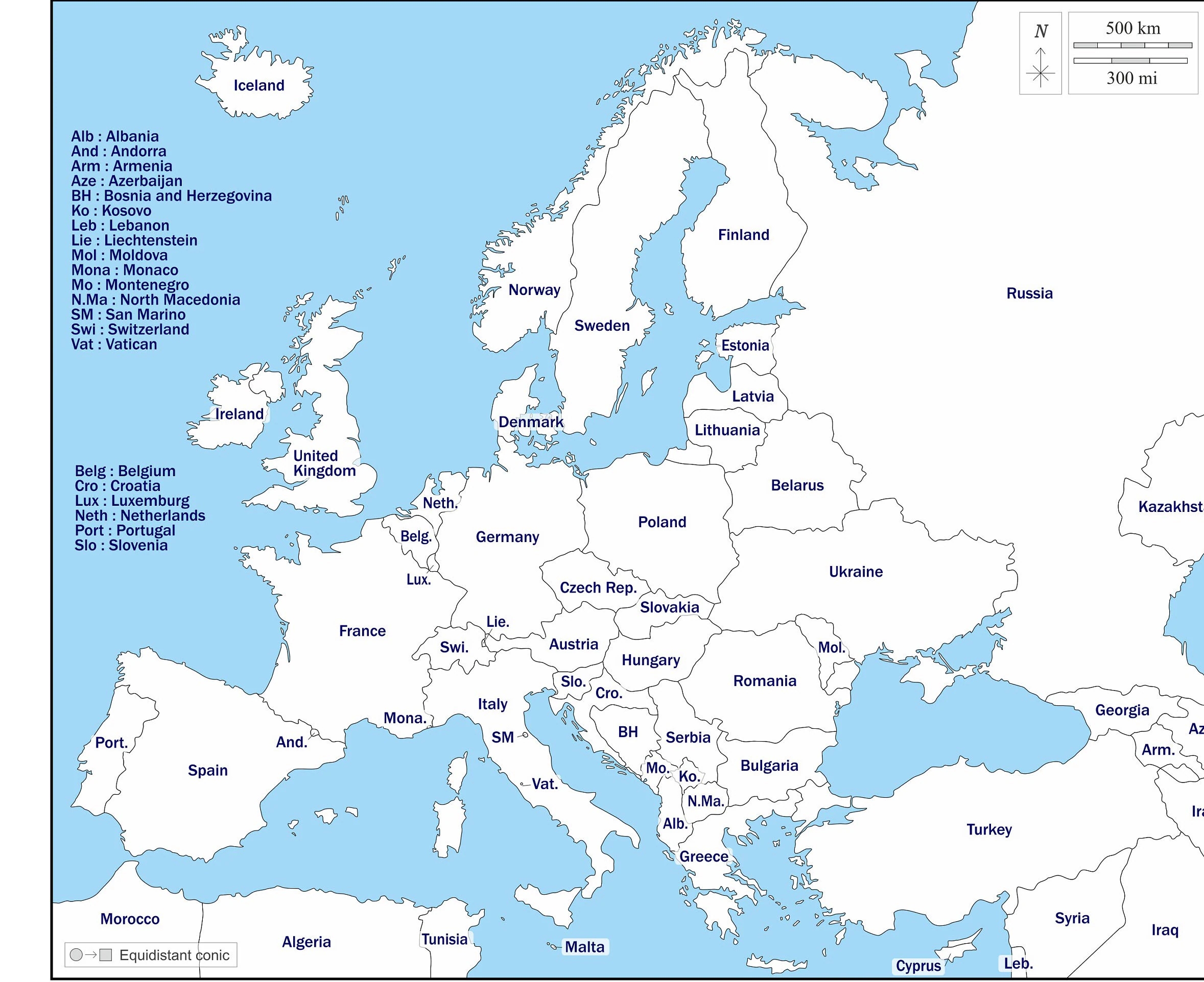 Digital Europe Map Of European Countries Printable Download Map Of Eastern Europe Map Of Western Europe Stretch Mapping Countries Etsy
