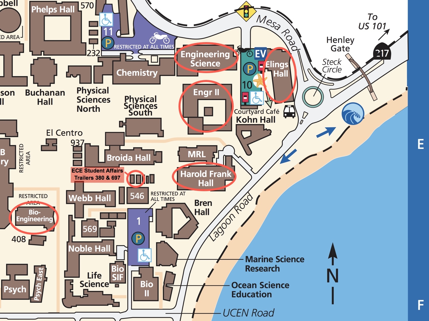 Ucsb Campus Map Printable View