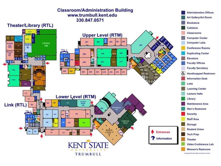 Directions Maps Of Trumbull Campus Kent State Trumbull Kent State University