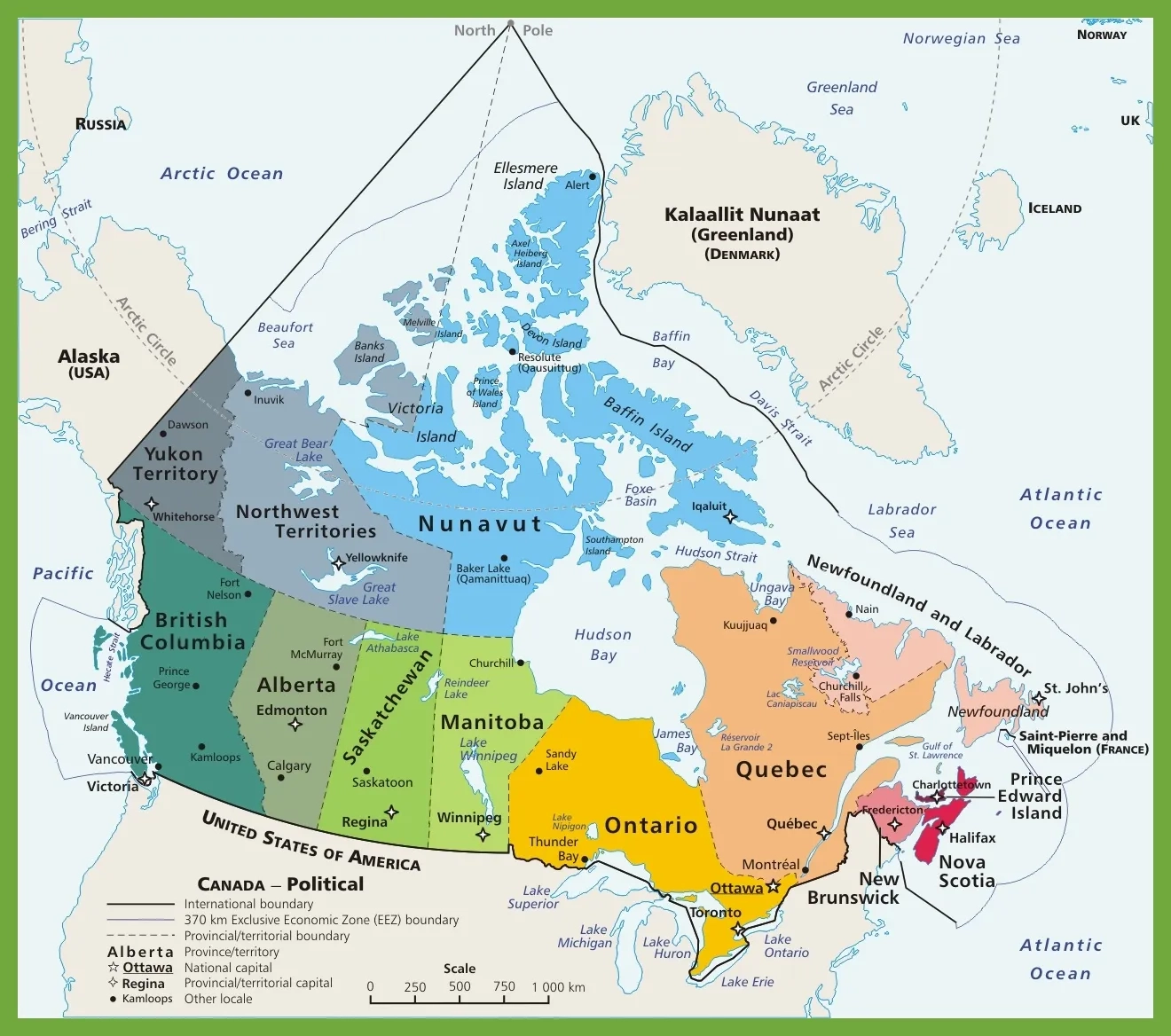 Discover Canada s Governmental Boundaries With Canada Maps Canada Maps