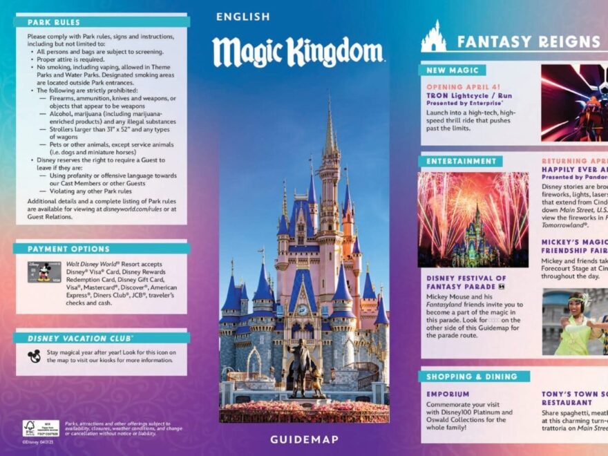 Disney World Guide Maps Updated April 2023