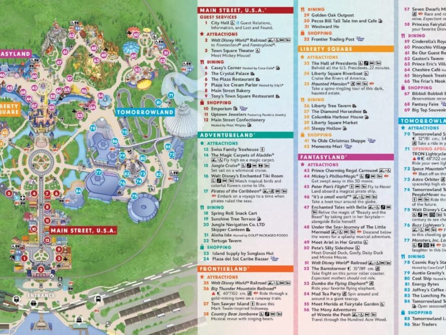 Disney World Guide Maps Updated April 2023