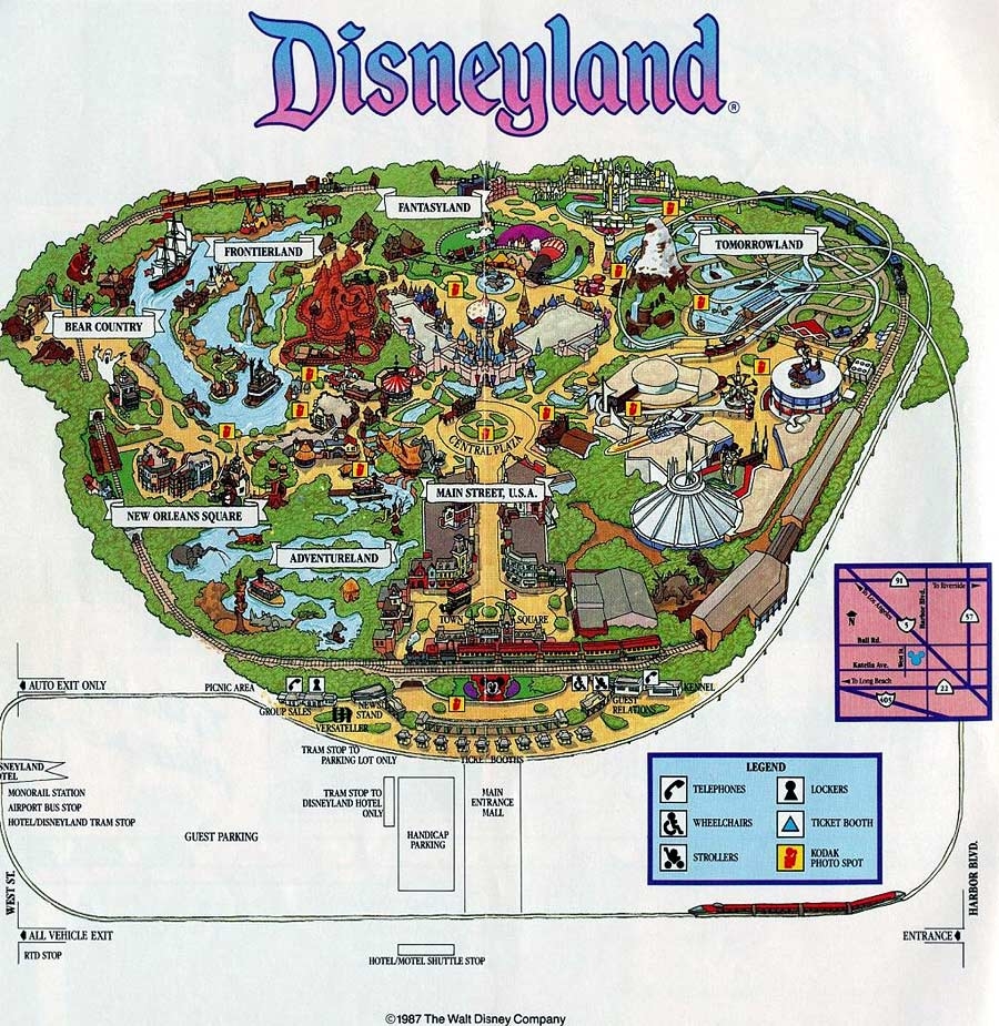 Printable Map For Disneyland