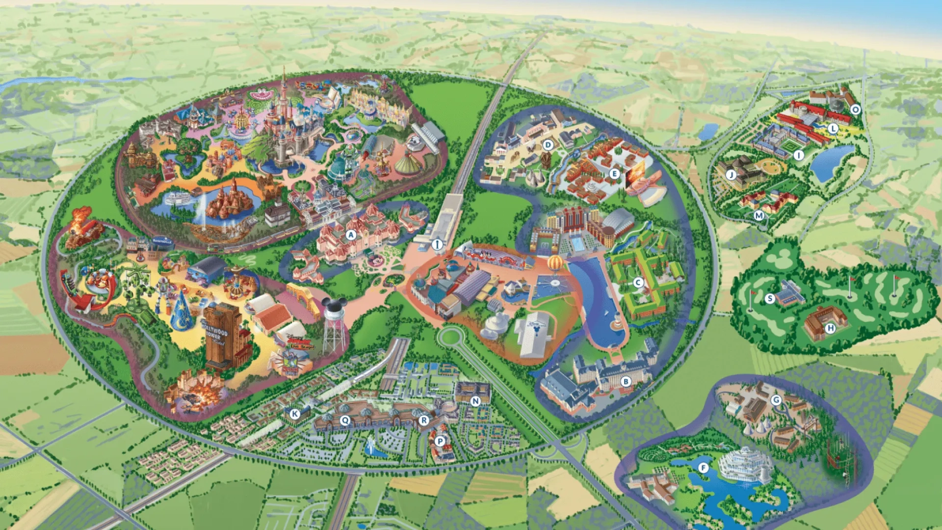 Disneyland Paris Map 2025 DLP Trip