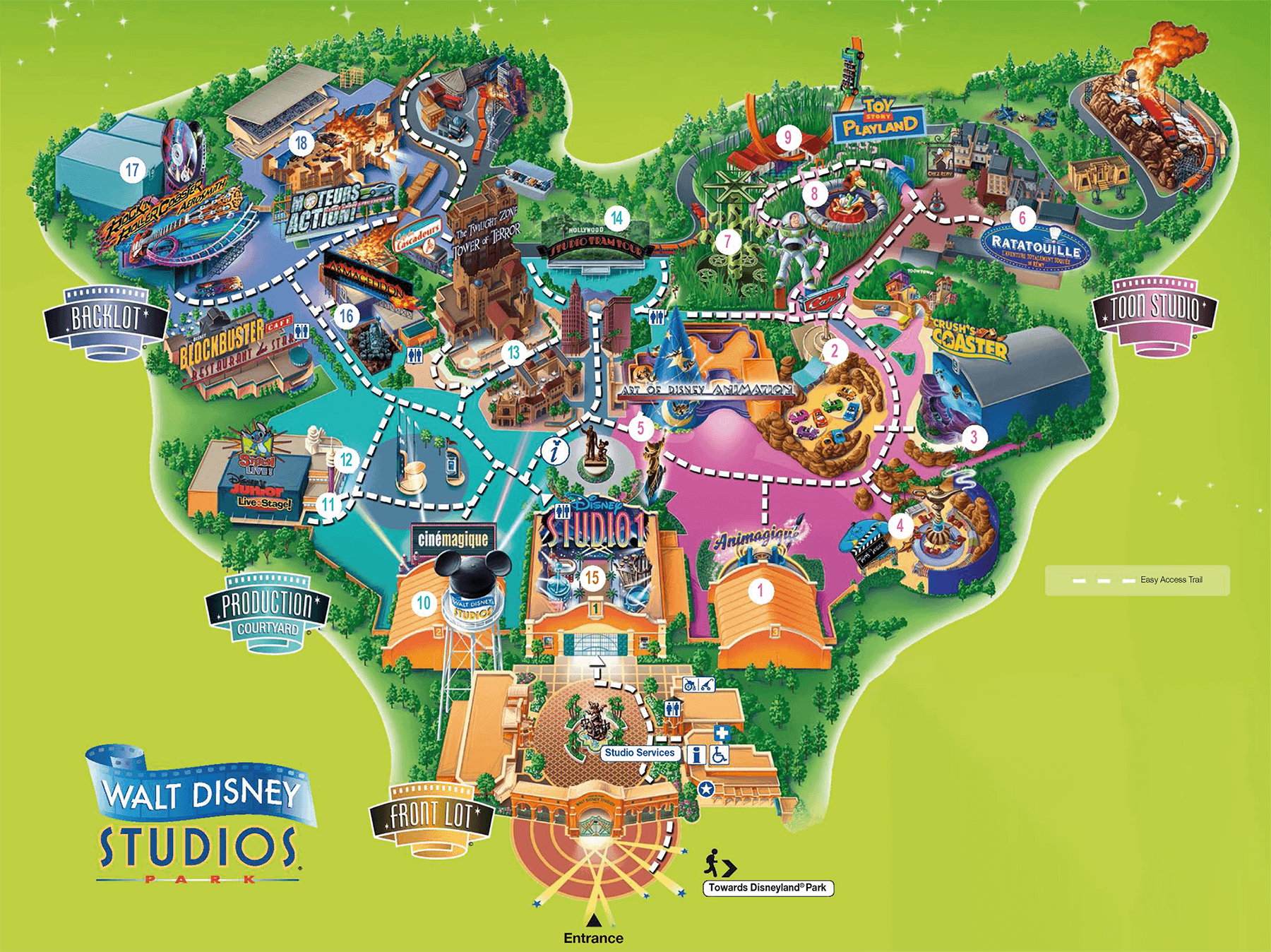 Disneyland Paris Park Map Printable