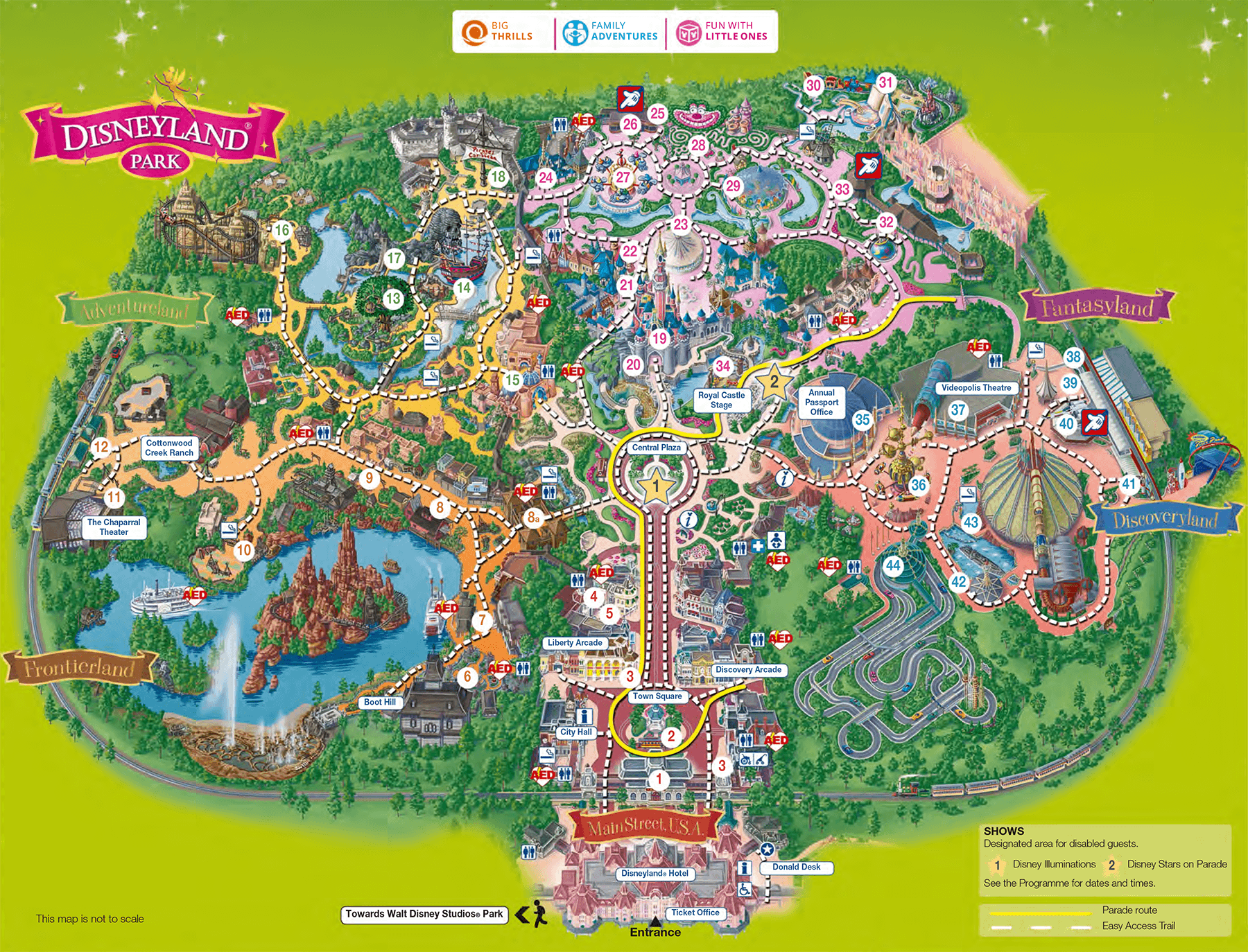 Disneyland Paris Map 2025 Printable