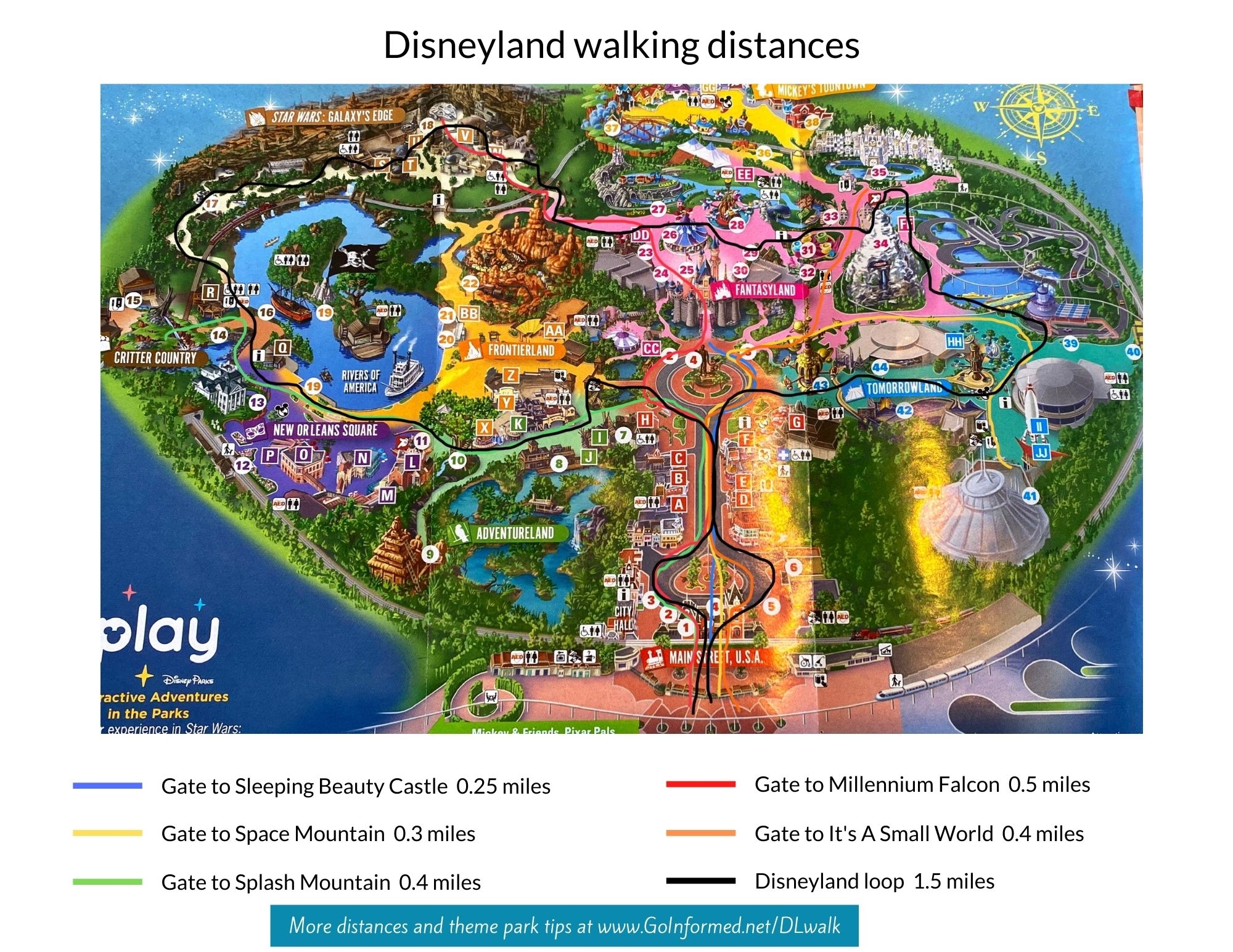 Disneyland Resort Map Printable