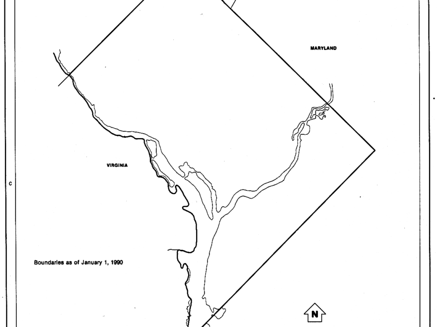 District Of Columbia Free Map