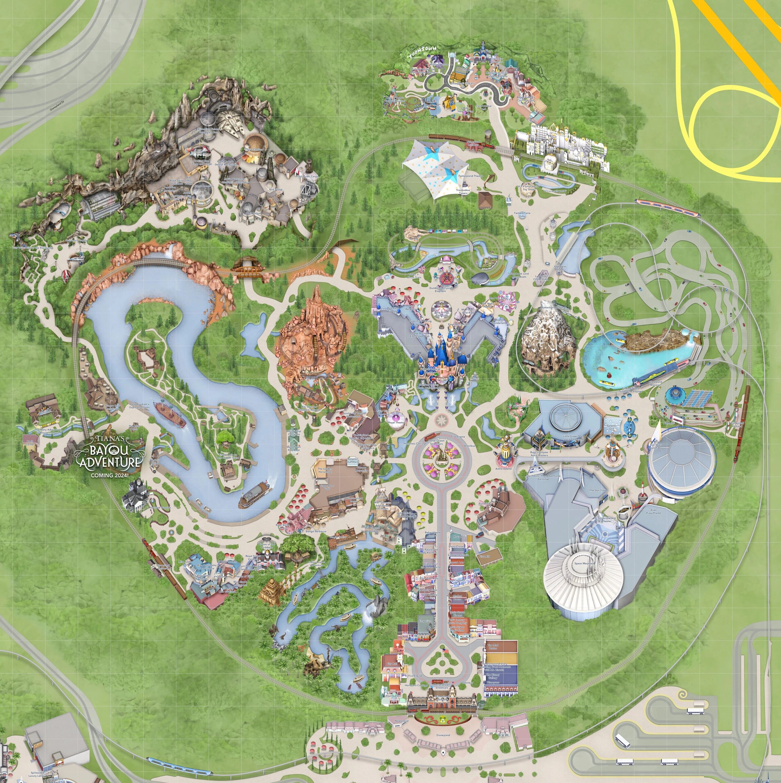 Disneyland 70th Map Printable