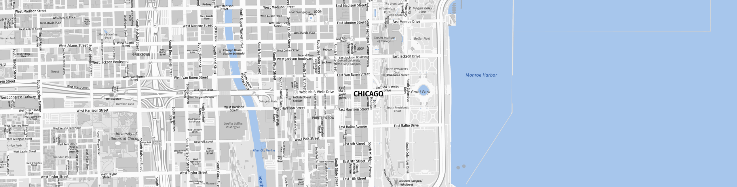 Chicago Street Map Printable
