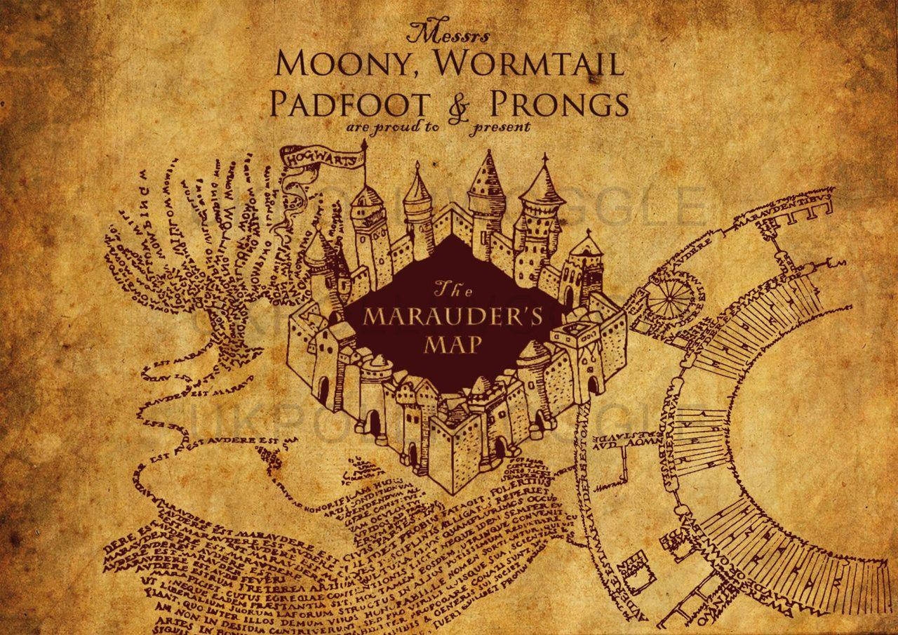 Download Marauders Map From Harry Potter Wallpaper Wallpapers